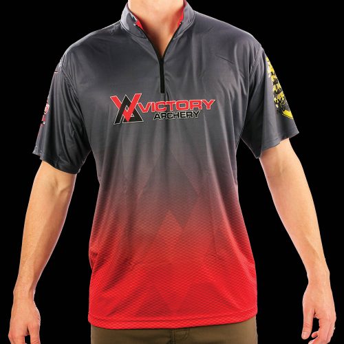victory shooters jersey front target jersey target archery victory archery victory arrows